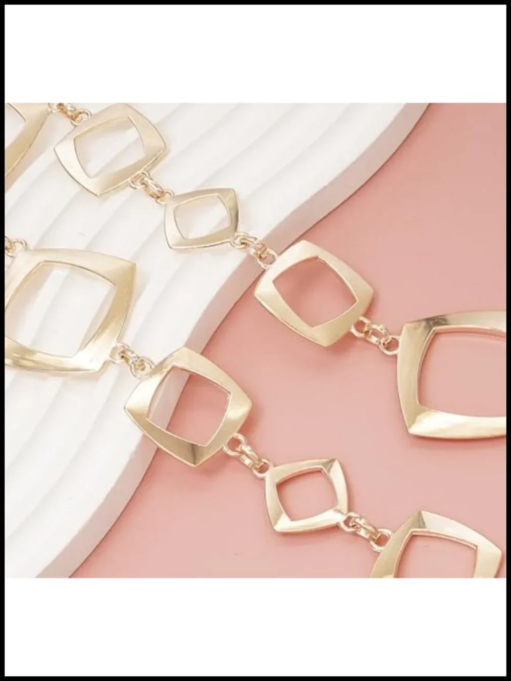 Metal Waist Chain Belt Fashion Body Chain with Lobster Clasp